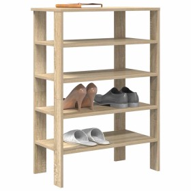 Mueble zapatero madera contrachapada roble sonoma 61x32x87,5 cm en Zapateros y organizadores de calzado | Comprar online en Foru