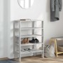 Mueble zapatero madera contrachapada gris hormigón 61x32x87,5cm en Zapateros y organizadores de calzado | Comprar online en Foru