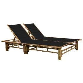Tumbona con cojines para 2 personas bambú de vidaXL, Tumbonas - Ref: Foro24-3063952, Precio: 348,06 €, Descuento: %