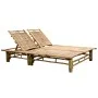 Bamboo lounger with cushions for 2 people by vidaXL, Loungers - Ref: Foro24-3063952, Price: 348,06 €, Discount: %
