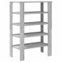 Mueble zapatero madera contrachapada gris sonoma 61x32x87,5 cm en Zapateros y organizadores de calzado | Comprar online en Foru.