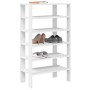 Mueble zapatero madera contrachapada blanco 61x32x105 cm en Zapateros y organizadores de calzado | Comprar online en Foru.es
