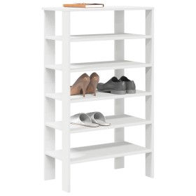 Mueble zapatero madera contrachapada blanco 61x32x105 cm en Zapateros y organizadores de calzado | Comprar online en Foru.es