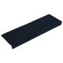 Alfombrilla de escaleras 15 uds tela punzonada azul 65x21x4 cm de vidaXL, Alfombrillas para escalones - Ref: Foro24-326191, P...