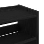 Mueble zapatero madera contrachapada negro 60x25x100 cm en Zapateros y organizadores de calzado | Comprar online en Foru.es