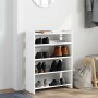 Mueble zapatero madera contrachapada blanco 60x25x81 cm en Zapateros y organizadores de calzado | Comprar online en Foru.es