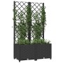 Jardinera con enrejado PP negro 80x40x136 cm de vidaXL, Maceteros y jardineras - Ref: Foro24-318271, Precio: 85,00 €, Descuen...