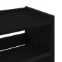 Mueble zapatero madera contrachapada negro 60x25x81 cm en Zapateros y organizadores de calzado | Comprar online en Foru.es