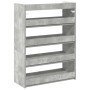 Mueble zapatero madera contrachapada gris hormigón 60x25x81 cm en Zapateros y organizadores de calzado | Comprar online en Foru.
