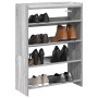 Mueble zapatero madera contrachapada gris sonoma 60x25x81 cm en Zapateros y organizadores de calzado | Comprar online en Foru.es