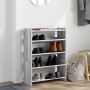 Mueble zapatero madera contrachapada gris sonoma 60x25x81 cm en Zapateros y organizadores de calzado | Comprar online en Foru.es