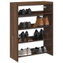 Mueble zapatero madera contrachapada marrón roble 60x25x81 cm en Zapateros y organizadores de calzado | Comprar online en Foru.e