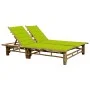 Tumbona con cojines para 2 personas bambú by vidaXL, Loungers - Ref: Foro24-3063956, Price: 348,06 €, Discount: %