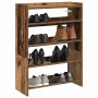 Mueble zapatero madera contrachapada madera vieja 60x25x81 cm en Zapateros y organizadores de calzado | Comprar online en Foru.e