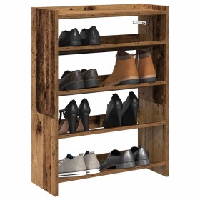 Mueble zapatero madera contrachapada madera vieja 60x25x81 cm en Zapateros y organizadores de calzado | Comprar online en Foru.e