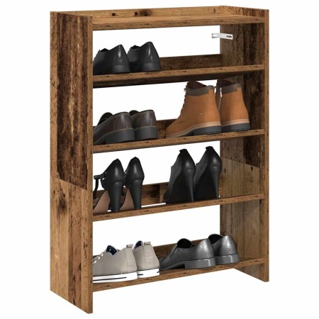 Mueble zapatero madera contrachapada madera vieja 60x25x81 cm en Zapateros y organizadores de calzado | Comprar online en Foru.e