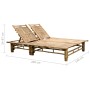 Tumbona con cojines para 2 personas bambú de vidaXL, Tumbonas - Ref: Foro24-3063956, Precio: 349,25 €, Descuento: %