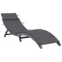 Lounger with solid gray acacia wood cushion by vidaXL, Loungers - Ref: Foro24-3064044, Price: 145,97 €, Discount: %