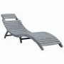 Lounger with solid gray acacia wood cushion by vidaXL, Loungers - Ref: Foro24-3064044, Price: 145,97 €, Discount: %