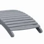 Lounger with solid gray acacia wood cushion by vidaXL, Loungers - Ref: Foro24-3064044, Price: 145,97 €, Discount: %
