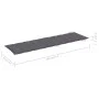 Lounger with solid gray acacia wood cushion by vidaXL, Loungers - Ref: Foro24-3064044, Price: 145,97 €, Discount: %
