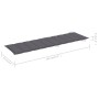 Tumbona con cojín madera maciza de acacia gris de vidaXL, Tumbonas - Ref: Foro24-3064044, Precio: 151,18 €, Descuento: %