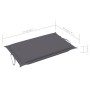 Tumbona con cojín madera maciza de acacia gris de vidaXL, Tumbonas - Ref: Foro24-3064044, Precio: 151,18 €, Descuento: %