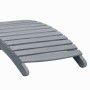 Tumbona con cojín madera maciza de acacia gris de vidaXL, Tumbonas - Ref: Foro24-3064057, Precio: 152,07 €, Descuento: %