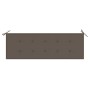Banco de jardín con cojín madera maciza de acacia 157 cm de vidaXL, Bancos de jardín - Ref: Foro24-3064274, Precio: 185,63 €,...