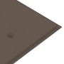 Banco de jardín con cojín madera maciza de acacia 157 cm de vidaXL, Bancos de jardín - Ref: Foro24-3064274, Precio: 185,63 €,...