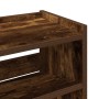 Zapatero madera contrachapada roble ahumado60x25x62 cm en Zapateros y organizadores de calzado | Comprar online en Foru.es