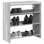 Mueble zapatero madera contrachapada gris sonoma 60x25x62 cm en Zapateros y organizadores de calzado | Comprar online en Foru.es