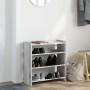 Mueble zapatero madera contrachapada gris sonoma 60x25x62 cm en Zapateros y organizadores de calzado | Comprar online en Foru.es