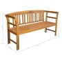 Banco de jardín con cojín madera maciza de acacia 157 cm de vidaXL, Bancos de jardín - Ref: Foro24-3064277, Precio: 177,30 €,...