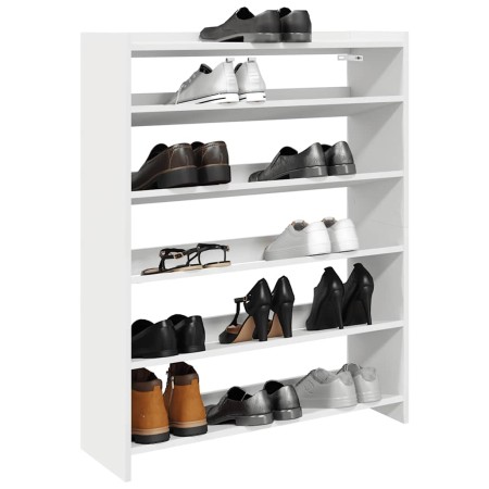 Mueble zapatero madera contrachapada blanco 80x25x100 cm en Zapateros y organizadores de calzado | Comprar online en Foru.es