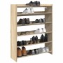 Mueble zapatero madera contrachapada roble sonoma 80x25x100 cm en Zapateros y organizadores de calzado | Comprar online en Foru.