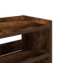 Zapatero madera contrachapada roble ahumado 80x25x100 cm en Zapateros y organizadores de calzado | Comprar online en Foru.es