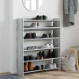 Mueble zapatero madera contrachapada gris sonoma 80x25x100 cm en Zapateros y organizadores de calzado | Comprar online en Foru.e