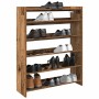 Mueble zapatero madera contrachapada madera vieja 80x25x100 cm en Zapateros y organizadores de calzado | Comprar online en Foru.