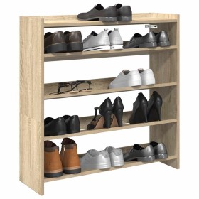 Mueble zapatero madera contrachapada roble sonoma 80x25x81 cm en Zapateros y organizadores de calzado | Comprar online en Foru.e