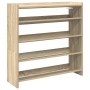 Mueble zapatero madera contrachapada roble sonoma 80x25x81 cm en Zapateros y organizadores de calzado | Comprar online en Foru.e