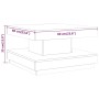 Mesa de centro de MDF marrón oscuro 60x60x35 cm de vidaXL, Mesas de centro - Ref: Foro24-286097, Precio: 82,39 €, Descuento: %