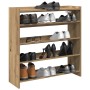 Zapatero artesanal de madera contrachapada 80x25x81 cm en Zapateros y organizadores de calzado | Comprar online en Foru.es