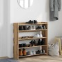 Zapatero artesanal de madera contrachapada 80x25x81 cm en Zapateros y organizadores de calzado | Comprar online en Foru.es