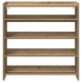 Zapatero artesanal de madera contrachapada 80x25x81 cm en Zapateros y organizadores de calzado | Comprar online en Foru.es