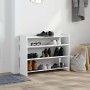Mueble zapatero madera contrachapada blanco 80x25x62 cm en Zapateros y organizadores de calzado | Comprar online en Foru.es