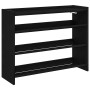 Mueble zapatero madera contrachapada negro 80x25x62 cm en Zapateros y organizadores de calzado | Comprar online en Foru.es