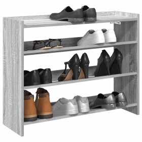 Mueble zapatero madera contrachapada gris sonoma 80x25x62 cm en Zapateros y organizadores de calzado | Comprar online en Foru.es