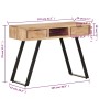 Escritorio madera maciza acacia con borde natural 107x45x79 cm de vidaXL, Escritorios - Ref: Foro24-323523, Precio: 247,66 €,...