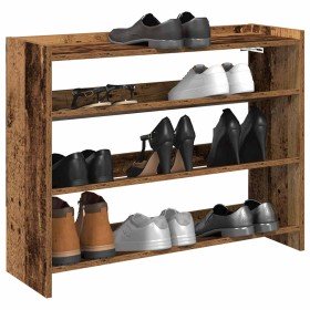 Mueble zapatero madera contrachapada madera vieja 80x25x62 cm en Zapateros y organizadores de calzado | Comprar online en Foru.e